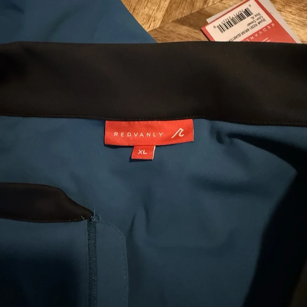 Redvanly Shirt Briar‎ Golf  1/4 Zip Pullover 4 Way Stretch Performance XL New